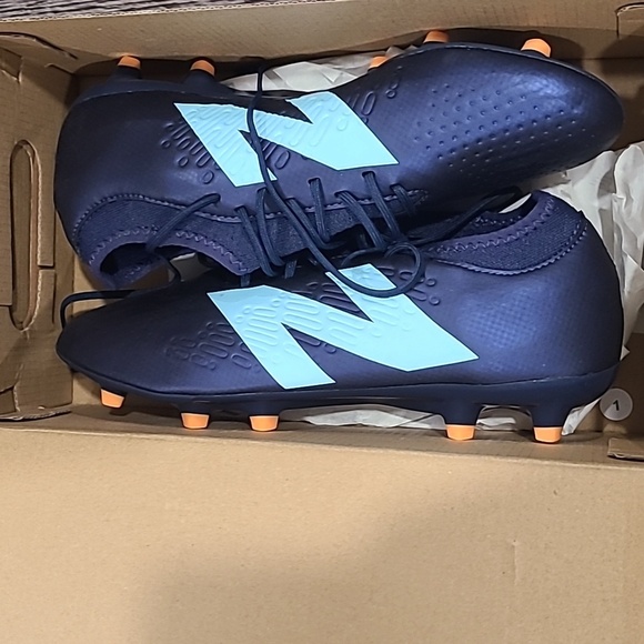New Balance Tekela Magique FG V4+ Soccer Shoes - Blue Women\'s 9.5 Men\'s 8